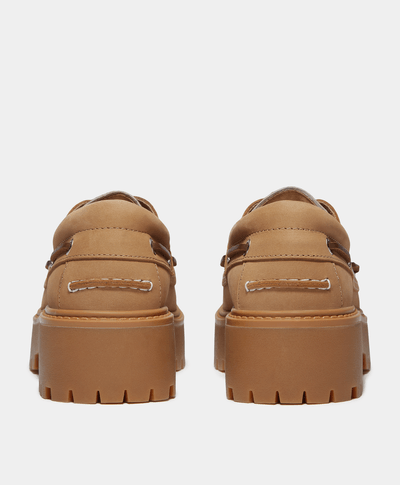 Zapatos Náuticos Stone Street Boat Para Mujer, Beige