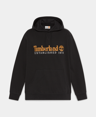 Sudadera - Hoodie Regular Fit Logo Bordado Para Hombre, Negro