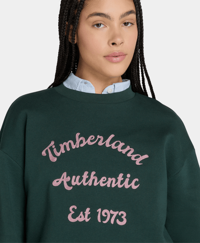 Sudadera Relaxed Fit Para Mujer, Verde