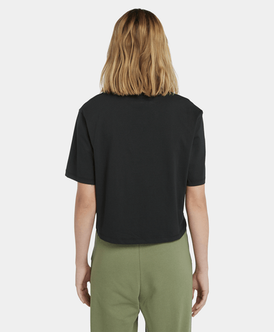 Playera Para Mujer De Manga Corta, Negro