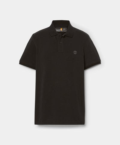 Camisa Polo para hombre Oyster River con logo, Negro