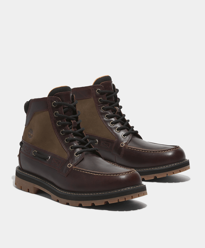 Botas para hombre Britton Road 7-Eye Moc Toe, Café