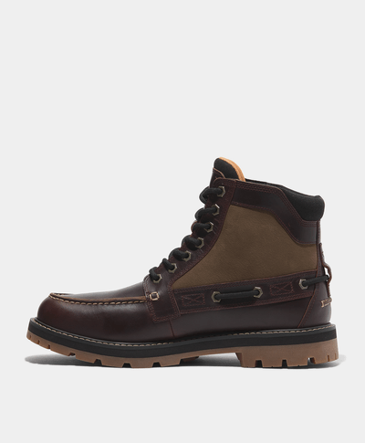 Botas para hombre Britton Road 7-Eye Moc Toe, Café