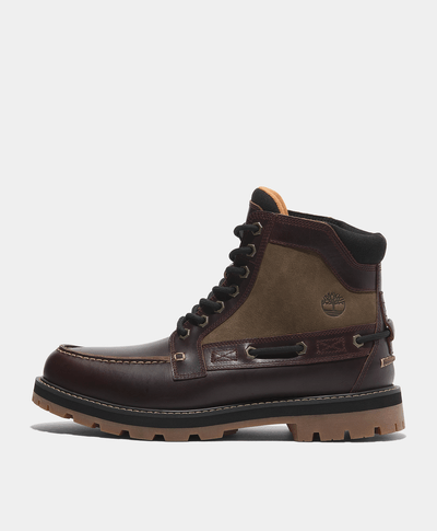 Botas para hombre Britton Road 7-Eye Moc Toe, Café