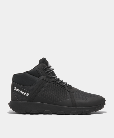 Sneakers para hombre Winsor Mid Waterproof con agujetas, Negro