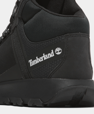 Sneakers para hombre Winsor Mid Waterproof con agujetas, Negro