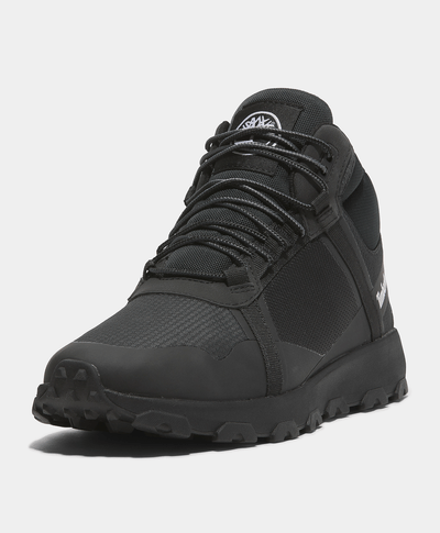 Sneakers para hombre Winsor Mid Waterproof con agujetas, Negro