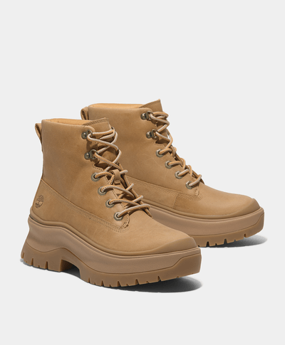Botas para mujer Roxie Lane Mid con agujetas, Amarillo