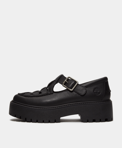 Zapato Stone Street Buckle para Mujer, Negro