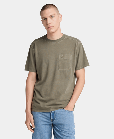 Playera Merrymack River Garment Dye para Hombre, Verde