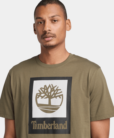 Playera Stack Logo Colored para Hombre, Verde