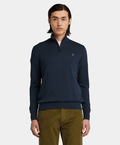 Suéter Johns River de algodón con cierre para Hombre, Azul
