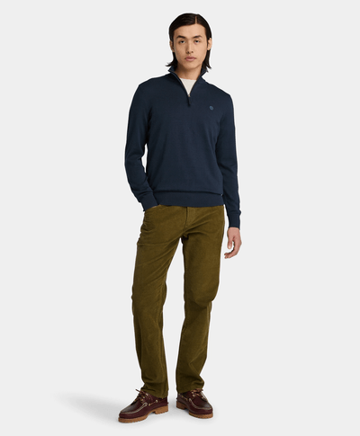 Suéter Johns River de algodón con cierre para Hombre, Azul