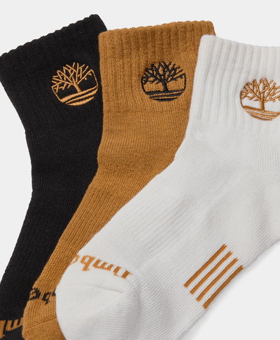 3-Pack de Calcetines Unisex New Market Half Cushion Quarter, Amarillo