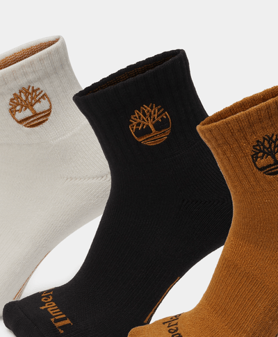 3-Pack de Calcetines Unisex New Market Half Cushion Quarter, Amarillo
