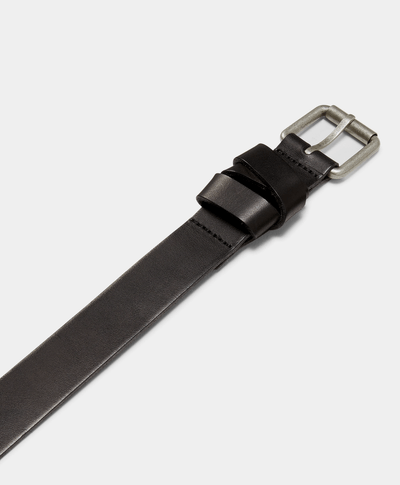 Cinturón de seguridad para Mujer de piel de 30 mm, Negro