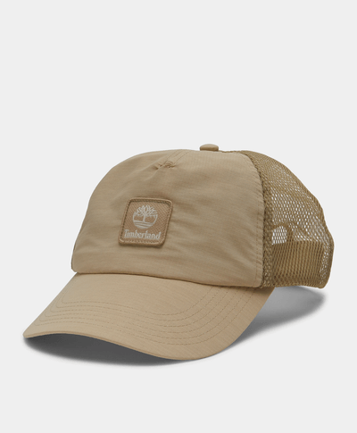 Gorra Unisex de estructura suave Trucker Hat, Beige