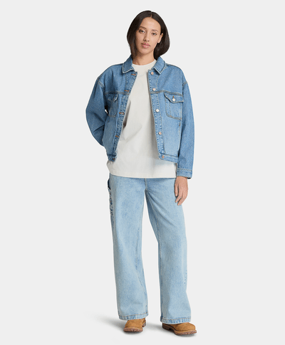 Chamarra Denim Para Mujer, Azul