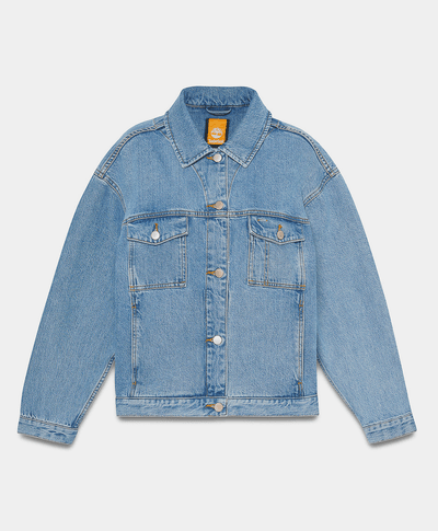 Chamarra Denim Para Mujer, Azul