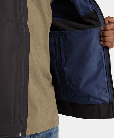 Chamarra Mt Waumbek con cierre completo cortaviento para Hombre, Negro