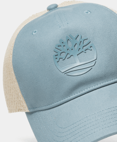 Gorra de beisbol para Mujer con pánel de paja, Azul