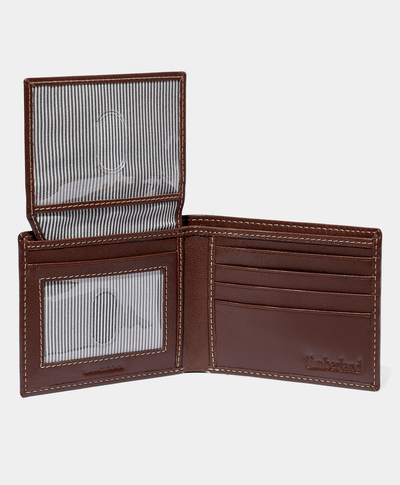 Cartera de Piel Fresada Passcase para Hombre