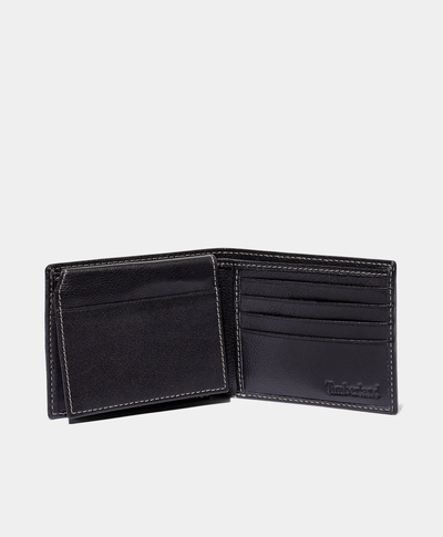 Cartera de Piel Fresada Passcase para Hombre