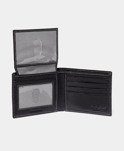 Cartera de Piel Fresada Passcase para Hombre