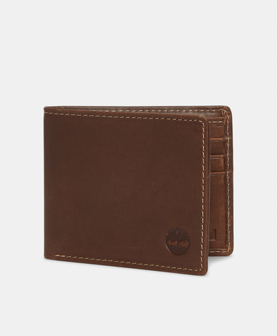 Cartera plegable Oil Pull Up, Café