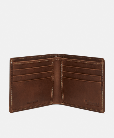 Cartera plegable Oil Pull Up, Café