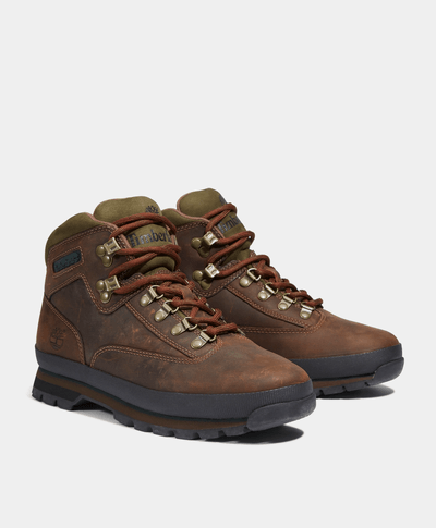 Botas Euro Hiker de piel para Hombre, Café