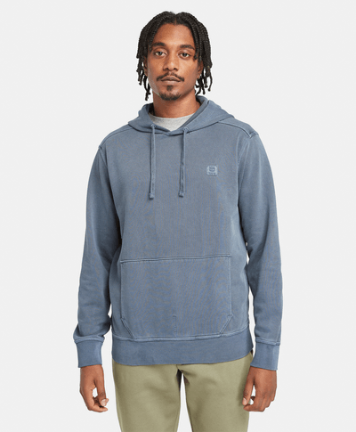Sudadera Garment Dye para hombre, Azul