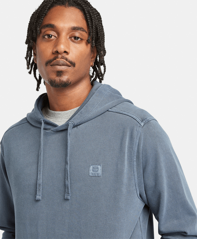 Sudadera Garment Dye para hombre, Azul