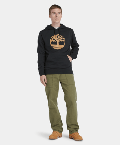 Sudadera Kennebec River logo para hombre, Negro