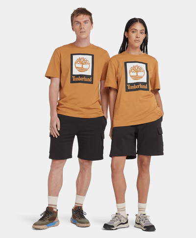 Playera Colored de manga corta unisex, Amarillo