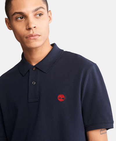 Polo Millers River Piqué para Hombre, Azul