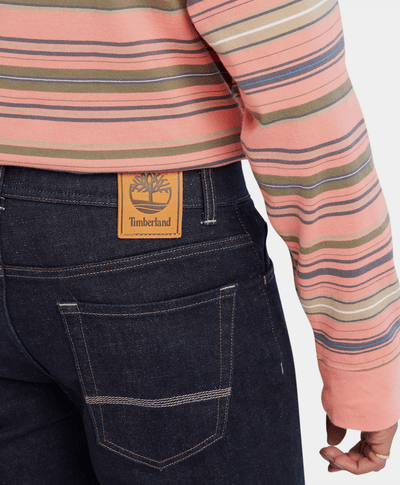 Jeans corte slim Core Indigo Denim para hombre, Azul