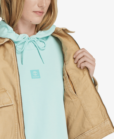 Chamarra Strafford Washed Canvas para mujer, Amarillo