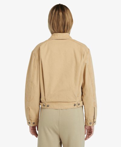 Chamarra Strafford Washed Canvas para mujer, Amarillo