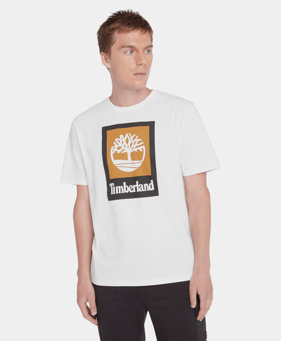 Playera Colored de manga corta unisex, Blanco