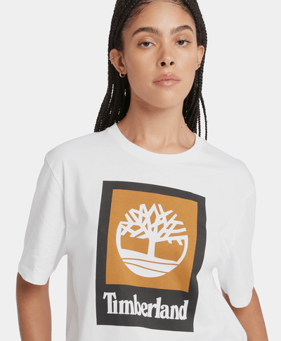 Playera Colored de manga corta unisex, Blanco