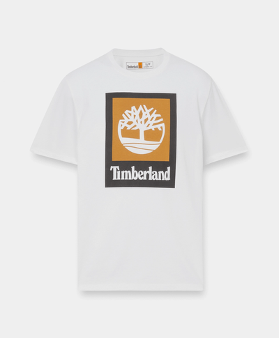 Playera Colored de manga corta unisex, Blanco