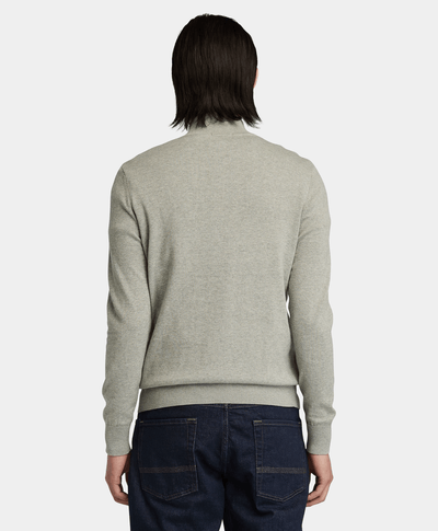 Suéter Johns River de algodón con cierre de un cuarto para Hombre, Blanco