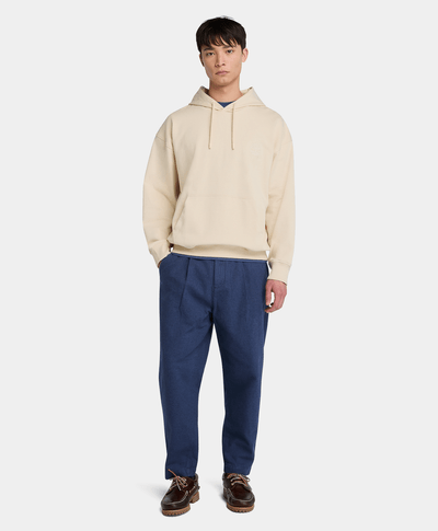 Hoodie Relaxed Fit Tree Logo Para Hombre, Beige