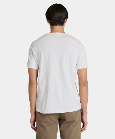 Playera Regular Fit Con Logo Floral Para Hombre, Blanco