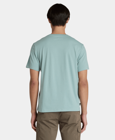 Playera Regular Fit Tree Logo Para Hombre, Verde/Azul