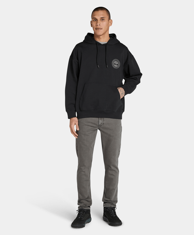 Sudadera Hoodie Relaxed Fit Tree Logo Para Hombre, Negro