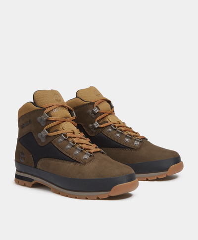 Botas Euro Hiker Mid Para Hombre, Negro