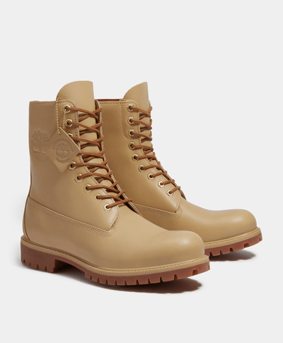 Botas Timberland Premium 8 Inch Waterproof Para Hombre, Beige
