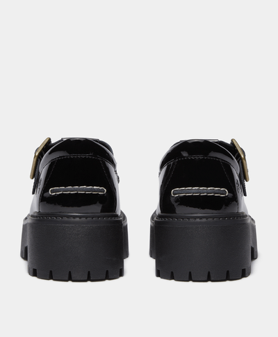 Zapatos Stone Street Buckle Para Mujer, Negro